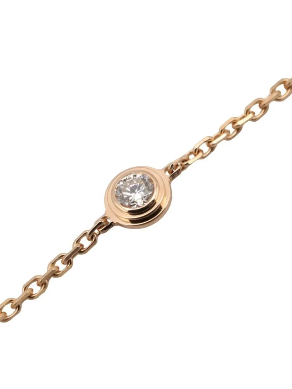 Cartier Bracelet Diamond Damour 16 18 18k Pink Gold